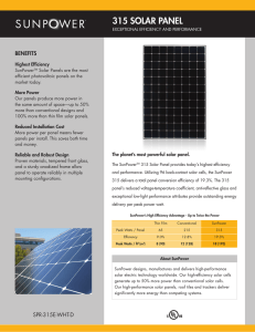 315 solar panel