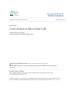 Crack Analysis in Silicon Solar Cells