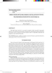 Directions dynamic moduli of elasticity with