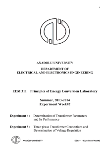 Experiment 4 - Department of Electrical and Electronics Engineering