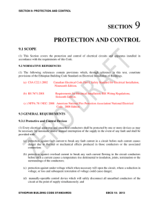 PROTECTION AND CONTROL