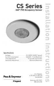 CS Series 360° PIR Occupancy Sensor