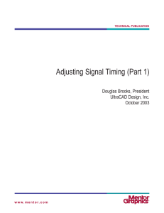 Adjusting Signal Timing (Part 1)