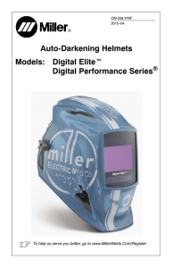 Digital Elite Series Helmets Manual