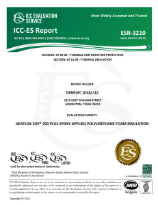 ESR-3210 - Demilec (USA) LLC