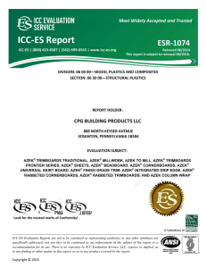 ESR-1074 - CPG Building Products LLC