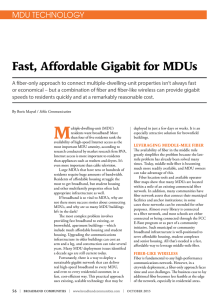 Fast, Affordable Gigabit for MDUs