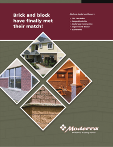 Moderra Product Catalog 2.74mb - Moderra Mortarless Masonry