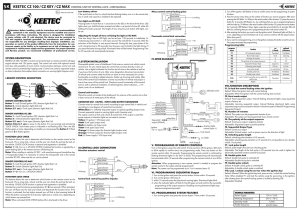 IV.WIre dIagraM V. PrograMMIng of reMote controls - Net