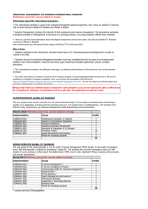 INDUSTRIAL MANAGEMENT, ICT BUSINESS - Opinto-opas