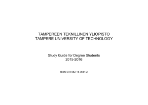 tampereen teknillinen yliopisto tampere university of technology