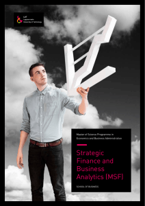 Strategic Finance and Business Analytics (MSF)