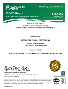 ESR-3336 - CertainTeed Ceilings Corporation