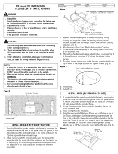 installation instructions fluorescent 5" type ic housing - E