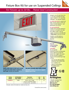 Fixture Box Kit for use on Suspended Ceilings