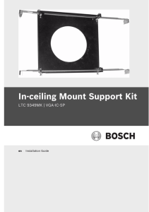 In-ceiling Mount Support Kit