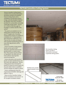 Tectum Concellico Ceiling Panel Product Sheet