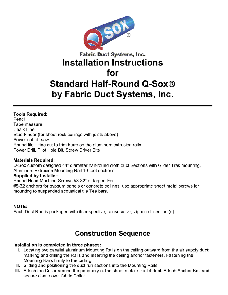 To A Pdf Version Of Half Round Installation Q Sox