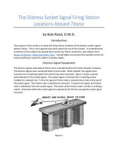 The Distress Socket Signal Firing Station Locations Aboard Titanic