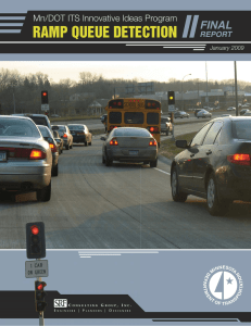 ramp queue detection - Minnesota Department of Transportation