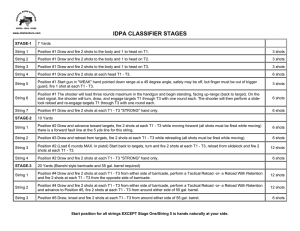 IDPA CLASSIFIER STAGES