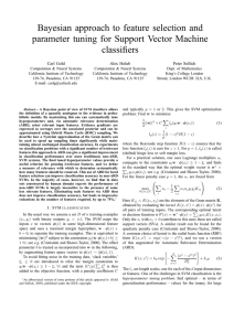 Bayesian approach to feature selection and parameter tuning for