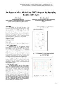 An Approach for Minimizing CMOS Layout by Applying Euler`s Path