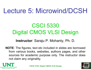 Lecture 5: Microwind/DCSH