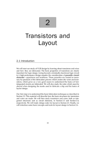 Transistors and Layout