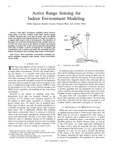 Active Range Sensing For Indoor Environment Modeling