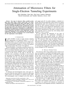 Attenuation Of Microwave Filters For Single