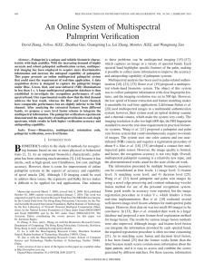 An Online System of Multispectral Palmprint Verification