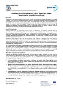 Final Publishable Summary Metrology for Smart Electrical