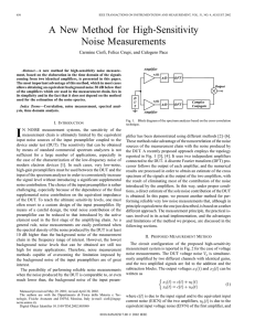 A new method for high-sensitivity noise measurements