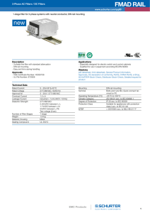 FMAD RAIL - 3-Phase AC Filters / DC Filters