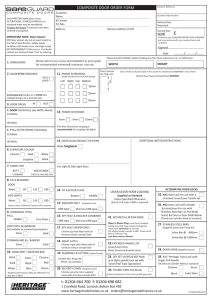 Composite Door Order Form