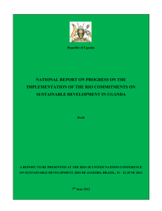 National Report - Uganda - Sustainable Development Knowledge