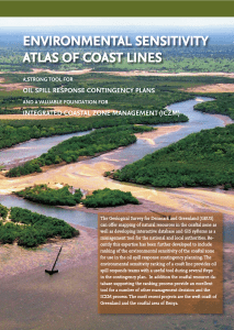 Environmental sensitivity atlas of coast lines