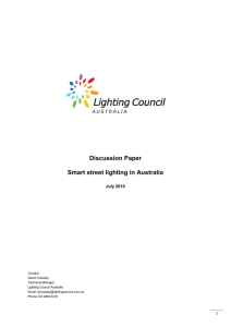 Discussion Paper Smart street lighting in Australia