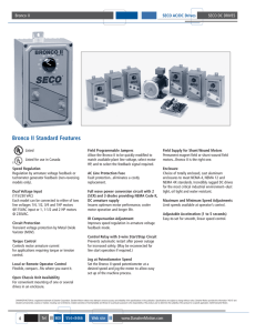 Bronco II Standard Features