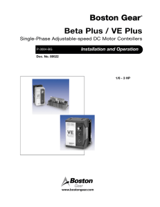 Boston Gear® Beta Plus / VE Plus