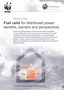 Fuel cells for distributed power: benefits, barriers and