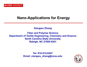 Nano-Applications for Energy