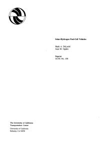 Solar-Hydrogen Fuel-Cell Vehicles