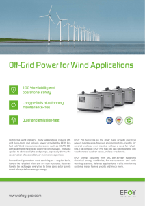 Off-Grid Power for Wind Applications