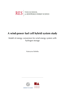 A wind-power fuel cell hybrid system study