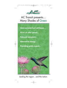 AC Transit presents… Many Shades of Green