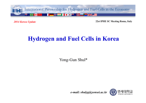 Hydrogen and Fuel Cells in Korea
