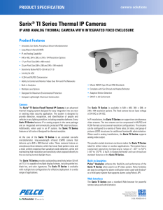 Sarix TI Fixed Series Thermal IP Cameras - Surveillance