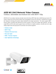 AXIS M1124-E Network Video Camera